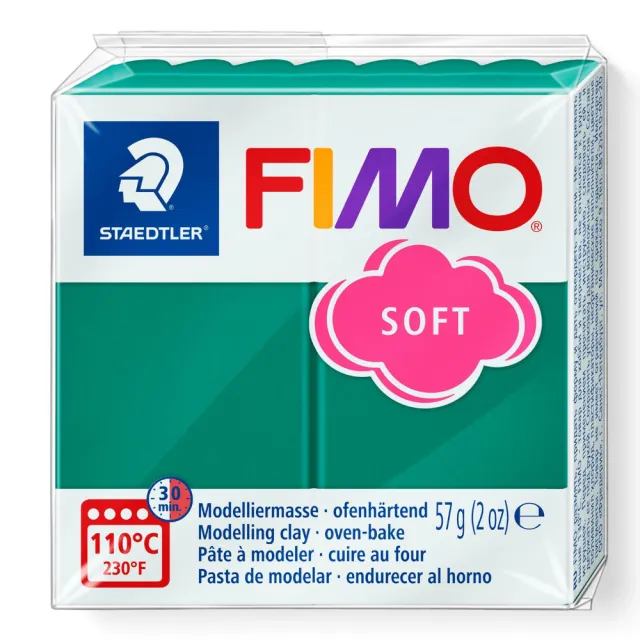 【STAEDTLER 施德樓】FIMO無毒烤箱軟陶SOFT系列-單塊 MS8020