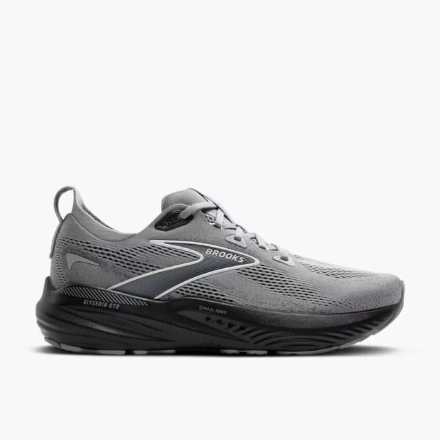 【BROOKS】Glycerin Gts 22 男 慢跑鞋 超寬楦 彈力 支撐 緩震 灰 黑(1104464E078)