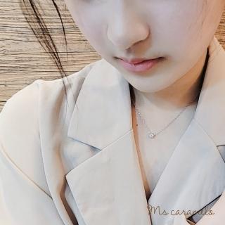 【焦糖小姐 Ms caramelo】925純銀 經典六爪鋯石項鍊(K白款)