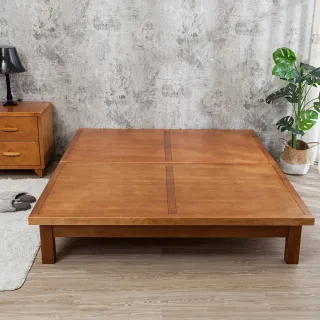 【BODEN】森林家具 柯特6尺雙人加大全實木床底(不含床頭片及床墊)