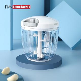 【Imakara】手拉式多功能食物切碎器/切蒜器-大款(搗蒜器/調理機拉壓器/切蒜器)
