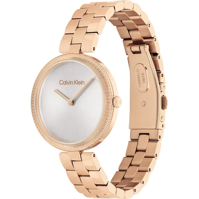【Calvin Klein 凱文克萊】CK Gleam 雙針極簡女錶-32mm 520送禮 禮物(25100013)