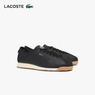 【LACOSTE】CLUB-LOW 男鞋 休閒鞋 運動鞋 皮革 阿甘鞋 黑色(49SMA0042 454)