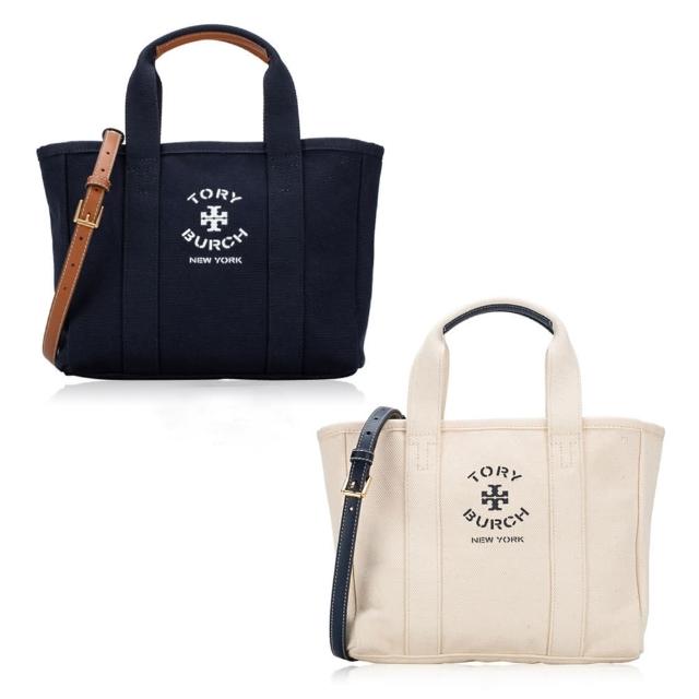 【TORY BURCH】素面帆布兩用包