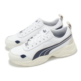 【PUMA】休閒鞋 Cilia Mode Lux 女鞋 米白 藍 緩衝 厚底 增高 老爹鞋(397824-03)
