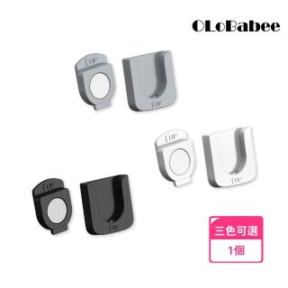 【OLoBabee】遙控器磁吸掛勾 單入(壁掛收納/強力磁吸收納/掛鉤/磁鐵/免打孔/延長線固定/遙控器收納)