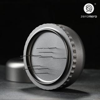 【zeroHero】雷霆佈粉針-58mm-槍灰色(散粉針/不鏽鋼/咖啡針/旋轉布粉針/ 散粉器/整粉針/佈粉針/佈粉器)