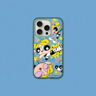 【RHINOSHIELD 犀牛盾】iPhone 15系列 JellyTint MagSafe相容 磁吸手機殼/泡泡-可愛格紋款(飛天小女警)