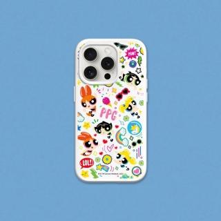 【RHINOSHIELD 犀牛盾】iPhone 15系列 SolidSuit MagSafe相容 磁吸手機殼/可愛小女警貼紙款(飛天小女警)