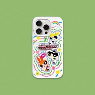 【RHINOSHIELD 犀牛盾】iPhone 15系列 SolidSuit MagSafe相容 磁吸手機殼/可愛小女警線條款(飛天小女警)