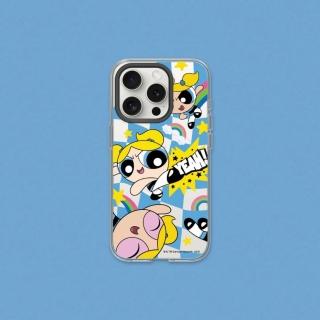 【RHINOSHIELD 犀牛盾】iPhone 13系列 Clear MagSafe相容 磁吸透明手機殼/泡泡-可愛格紋款(飛天小女警)
