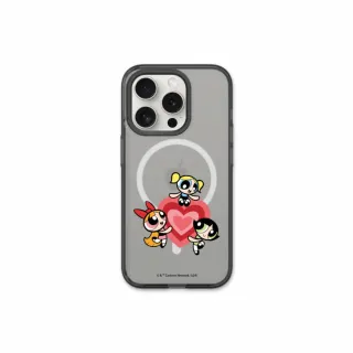 【RHINOSHIELD 犀牛盾】iPhone 14系列 JellyTint  MagSafe兼容 磁吸手機殼/愛心徽章(飛天小女警)