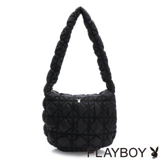 【PLAYBOY】肩揹包 Puffy系列(黑色)
