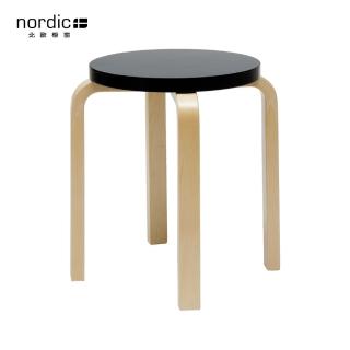 【北歐櫥窗】Artek Stool E60 四腳圓凳(深黑)