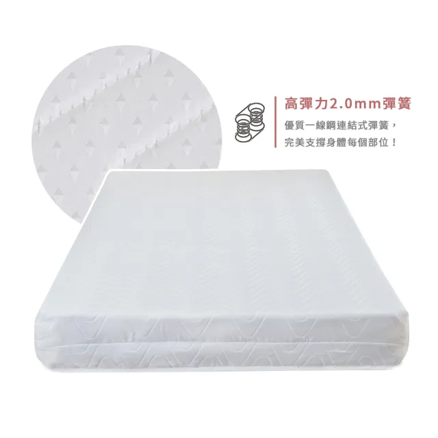 【BODEN】MIT台灣製 | 米恩3.5尺單人床房間組-3件組-床頭片+六分床底+A1舒柔緹花床墊(多色可選)