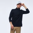 【NAUTICA】官方旗艦 男裝 保暖時尚高領拉鍊長袖上衣(黑色)