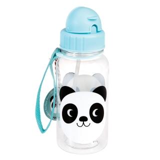 【Rex London】兒童Tritan☆吸管水瓶500ML 可愛熊貓(RL27909)