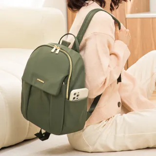 【CHENSON】交換禮物 尼龍9口袋 媽媽包 後背包附水壺固定內口袋(CG85110)