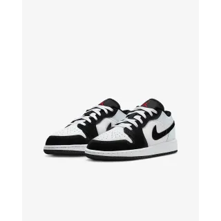 【NIKE 耐吉】運動鞋 休閒鞋 女鞋 中大童 男 AIR JORDAN 1 LOW SE GS Panda Toe 白黑 熊貓(HF3188106)