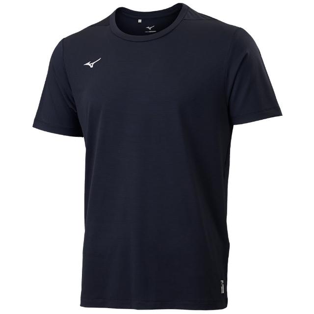【MIZUNO 美津濃】短袖上衣 男 黑 32TAC00909