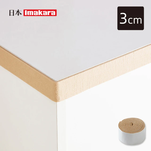 Imakara 減震消音毛氈靜音貼/地板防刮墊-寬3cm×1m-S-3入(床板靜音墊/毛氈靜音墊/傢具保護墊)