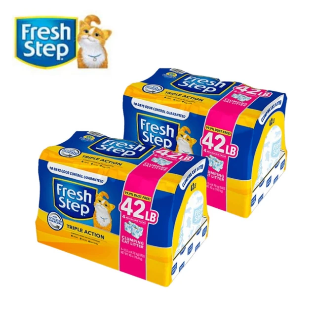 Fresh Step 菲麗思 強效型結塊貓砂42磅兩入組(三