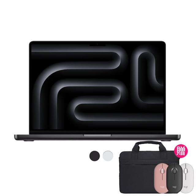 【Apple】無線滑鼠+電腦包★2024 MacBook Pro 14吋 M4 Pro晶片 14核心CPU與20核心GPU 24G/1TB SSD