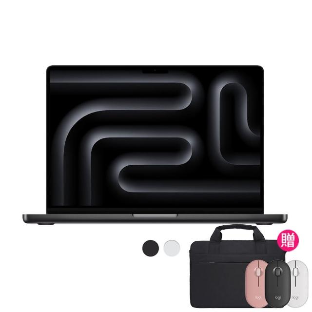 【Apple】無線滑鼠+電腦包★2024 MacBook Pro 14吋 M4 Max晶片 14核心CPU與32核心GPU 36G/1TB SSD