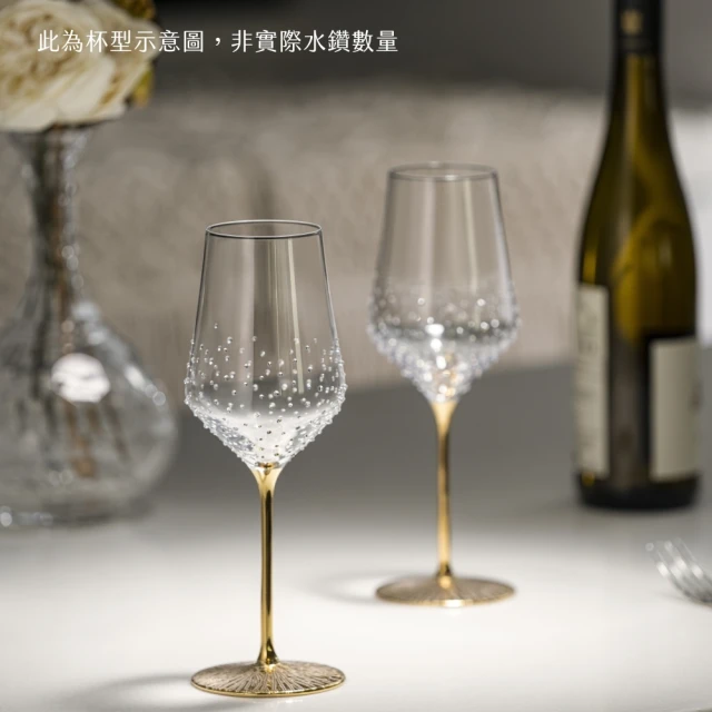 GRANDI 奧地利 極光金梗380 少量水鑽限定版/手工杯