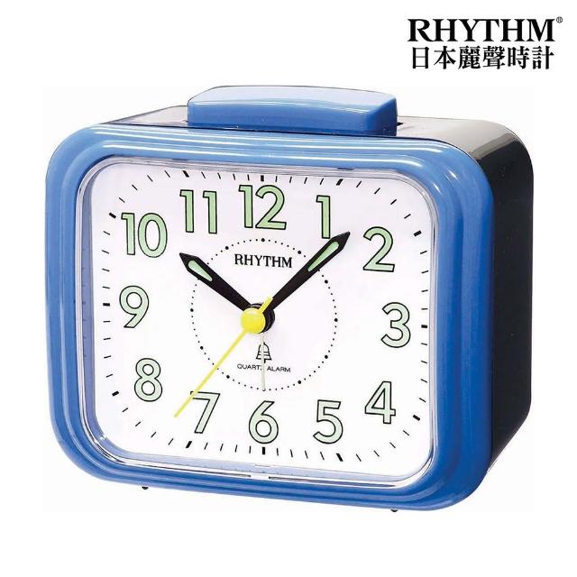 【RHYTHM 麗聲】官方直營  經典百搭造型響亮鬧鈴超實用鬧鐘(神秘黑藍)