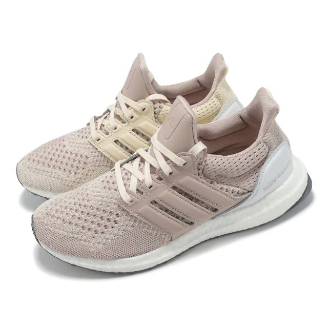 adidas 愛迪達 慢跑鞋 Ultraboost 1.0 W 女鞋 米白 奶茶 緩衝 針織 襪套 運動鞋 愛迪達(HQ2195)