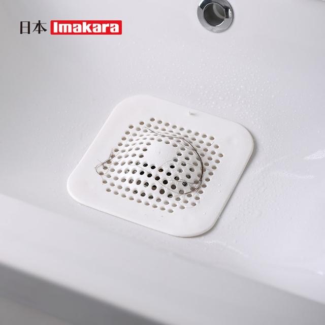 【Imakara】浴室排水口毛髮過濾網/矽膠濾髮蓋-小款-3入(水槽過濾網/水槽過濾蓋/過濾蓋)