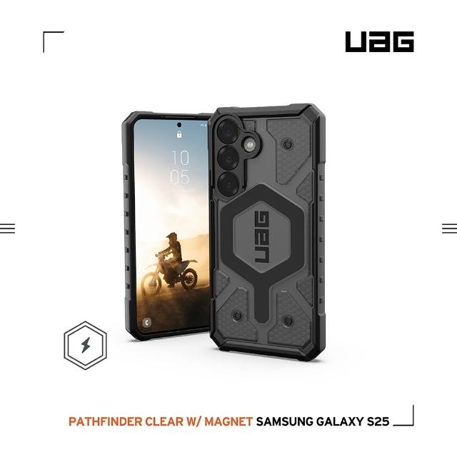 【UAG】Galaxy S25 磁吸耐衝擊經典保護殼-透黑（黑圈）(支援MagSafe及無線充電)