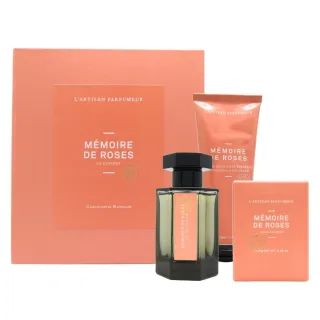 【L Artisan Parfumeur 阿蒂仙之香】玫瑰追憶香氛禮盒-淡香精50ml+護手霜65g+香皂25g(平行輸入)