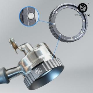 【zeroHero】義式磁力接粉環-58mm-槍灰色(防飛粉/擴口設計/磁吸式/鋁合金接粉器/義式咖啡配件)