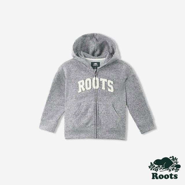 【Roots】Roots 小童-ROOTS APPLIQUE 連帽外套(灰色)