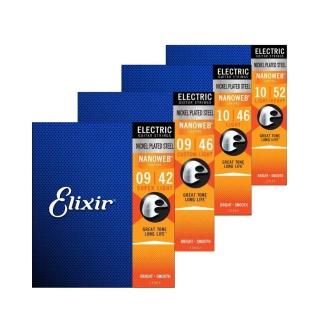【ELIXIR】NANOWEB 薄覆膜 鍍鎳 電吉他弦(四種弦徑可選)