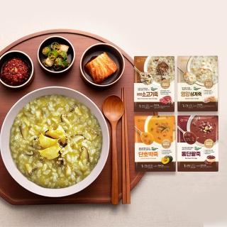 【韓味不二】韓國原裝OURHOME即食粥品 口味任選(香菇牛肉粥/人參雞粥/南瓜粥/紅豆粥)