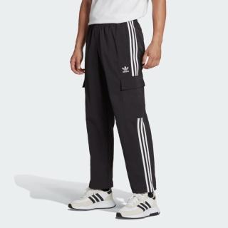 【adidas 愛迪達】長褲 男款 運動褲 工裝褲 三葉草 3S CARGO PANT 黑 HR3364