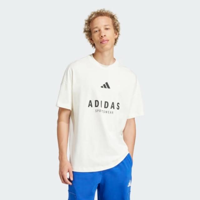 【adidas 愛迪達】短袖上衣 男 M A SZN G T 米白 JJ3660