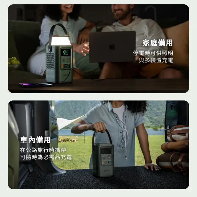 【ANKER】官方授權直營 A1294 60000mAh 87W 192Wh 2C2A 儲能行動電源(行動充電站/自帶緊急照明)