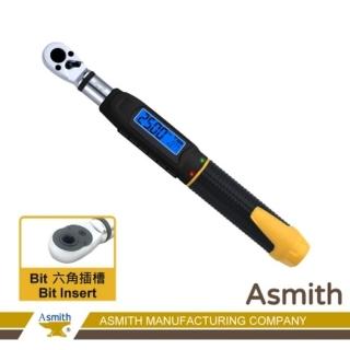 【Asmith 鐵匠牌】0.9~25 Nm二分頭-電子式數顯小扭力低扭力板手(藍芽充電款迷你起子型-數位扭力扳手)
