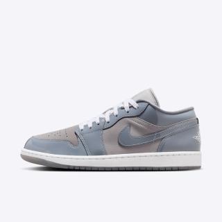 【NIKE 耐吉】Air Jordan 1 Low SE 男 運動休閒鞋 舒適 穿搭 漆皮 藍灰(HF3148-011)