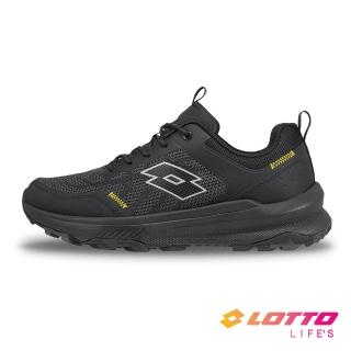【LOTTO】男 寬楦 CT 650 防潑水越野跑鞋(黑/灰-LT5AMR9250)