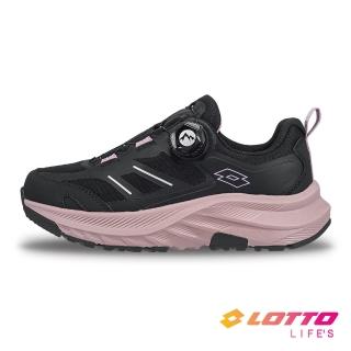 【LOTTO】女 寬楦 CTR W1 探野靜態防水戶外健行鞋(黑/粉-LT5AWR9260)