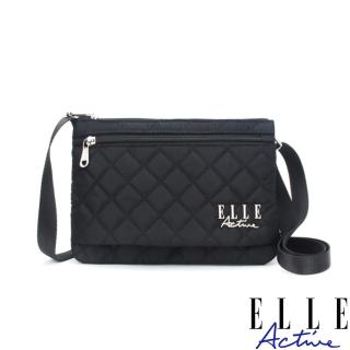 【ELLE ACTIVE】生活印記系列-隨身側揹包/斜揹包-小(黑色)