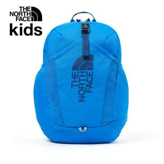 【The North Face 官方旗艦】北面兒童藍色舒適背負大容量休閒後揹包｜52VX59J(書包)