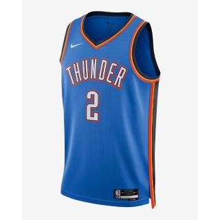 【NIKE 耐吉】NBA 雷霆隊 SAG 籃球背心 男款 OKC MNK DF SWGMN JSY ICN 22 藍色(DN2016403)