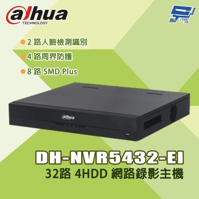 【CHANG YUN 昌運】大華 DH-NVR5432-EI 32路 1.5U 4HDD 網路錄影主機NVR