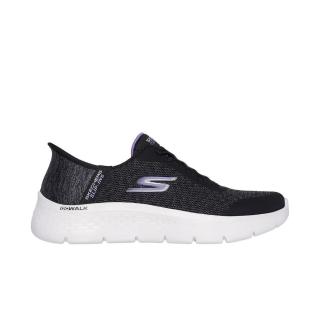 【SKECHERS】Go Walk Flex 女 健走/步行鞋 寬楦 舒適 透氣 黑 紫(124842WBKLV)
